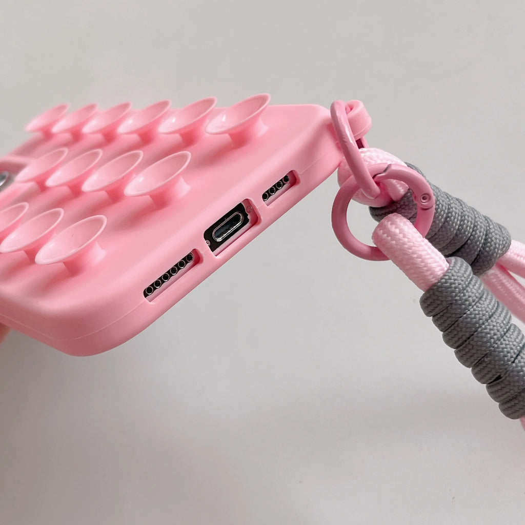 Coque Ventouse IDOCASE – Silicone Colorée pour iPhone