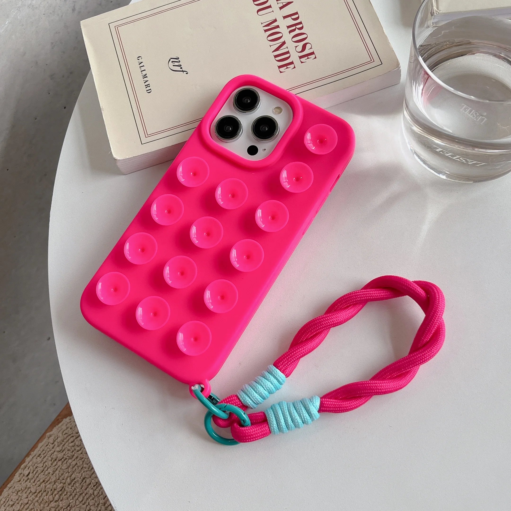 Coque Ventouse IDOCASE – Silicone Colorée pour iPhone