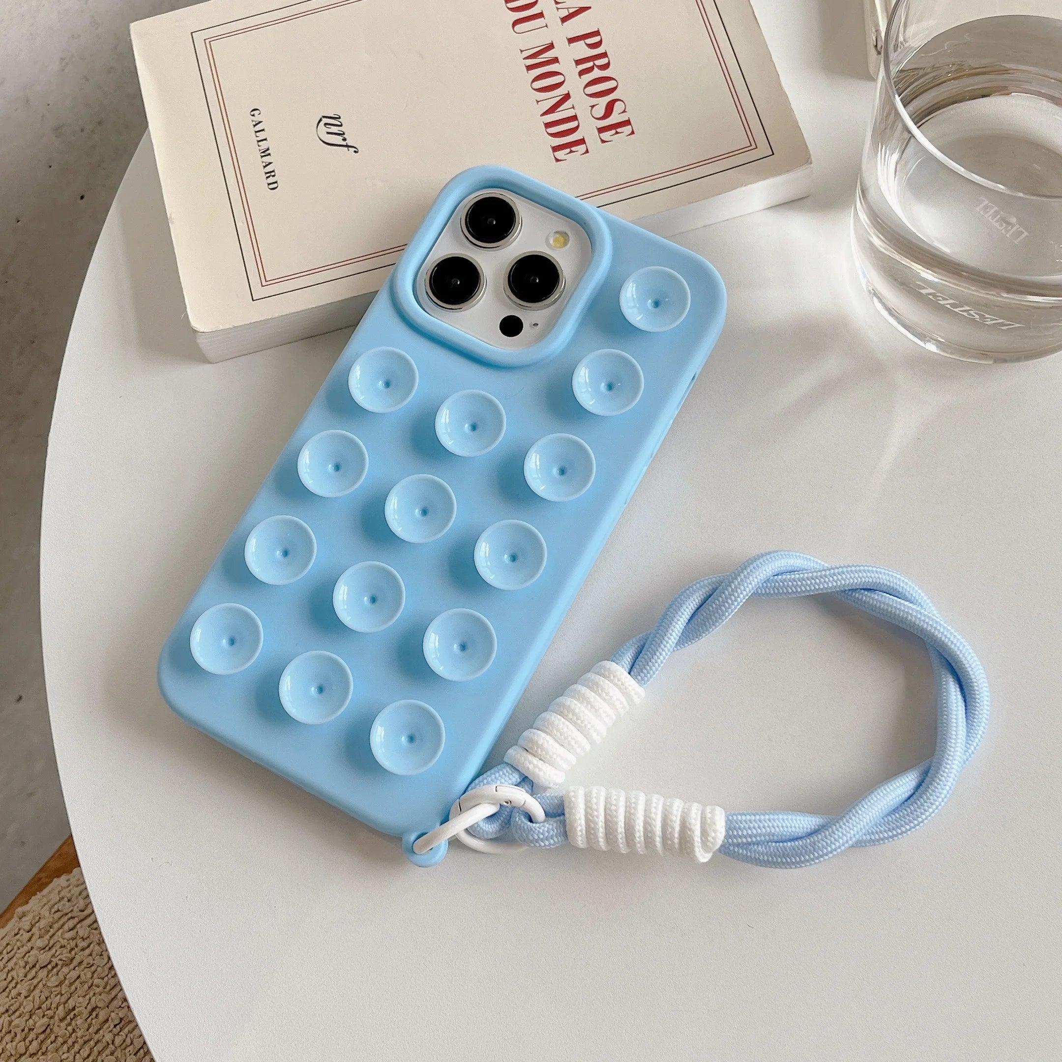 Coque Ventouse IDOCASE – Silicone Colorée pour iPhone