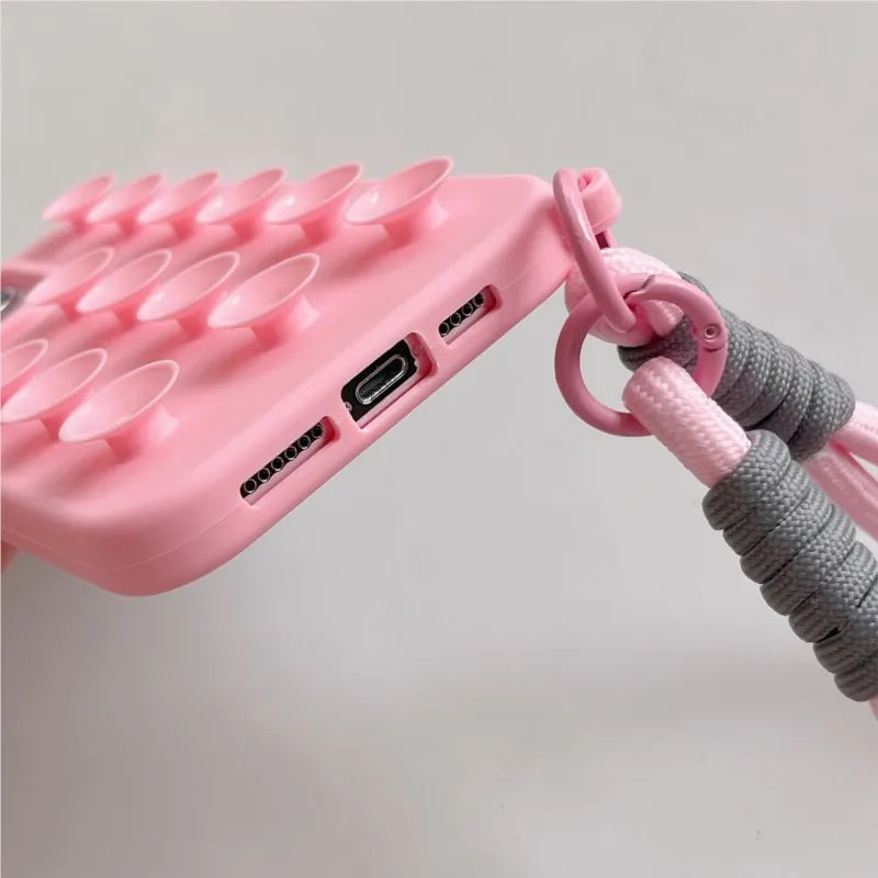 Coque Ventouse IDOCASE – Silicone Colorée pour iPhone
