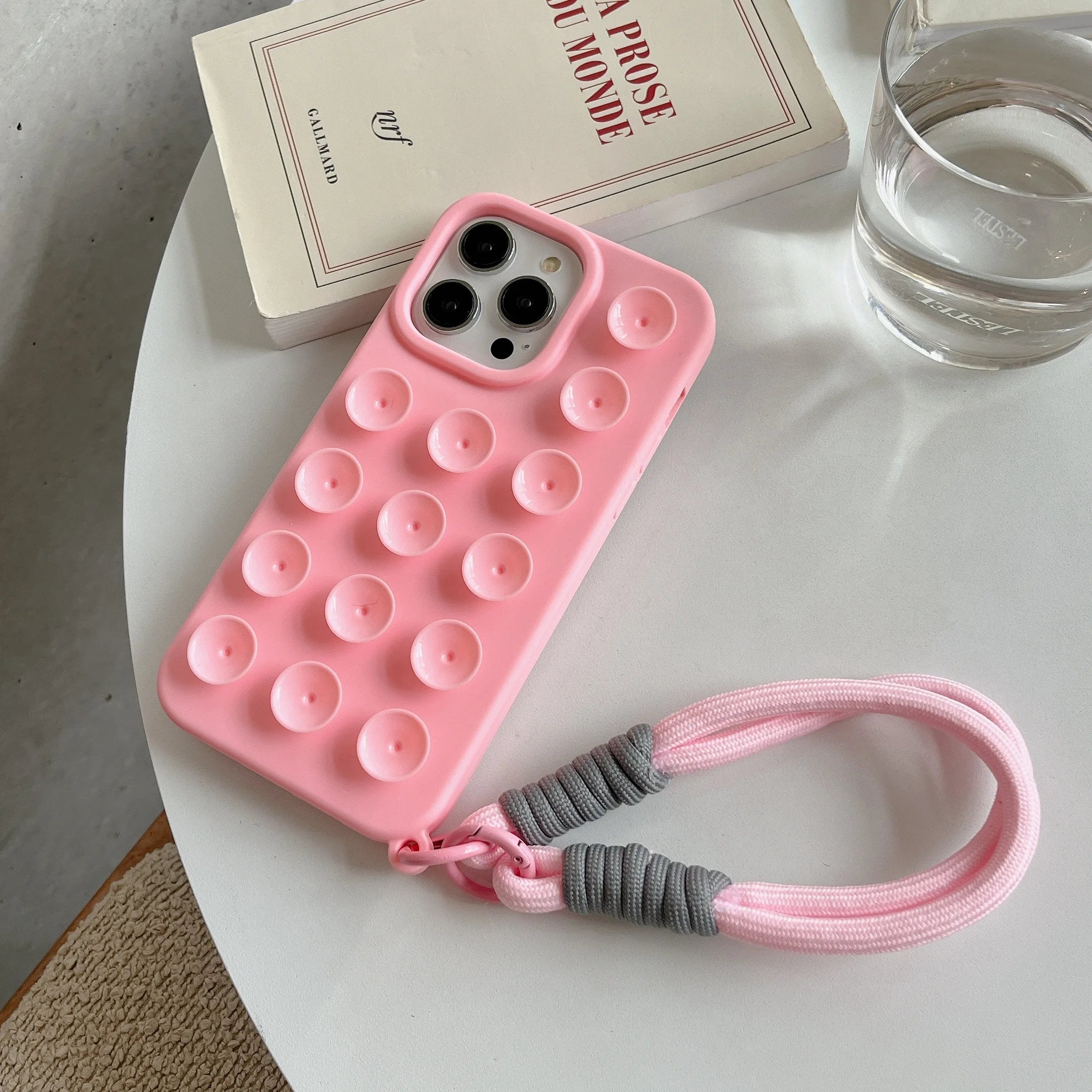 Coque Ventouse IDOCASE – Silicone Colorée pour iPhone